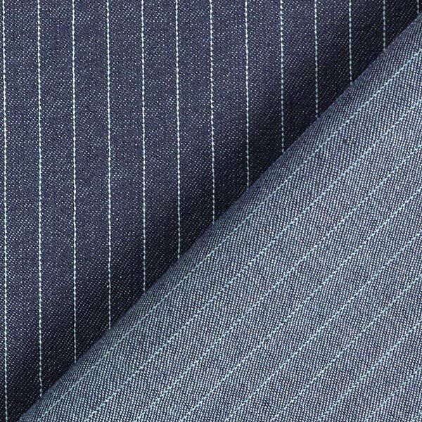Kraftig denim - Kritstrecksränder – marinblått, image number 4