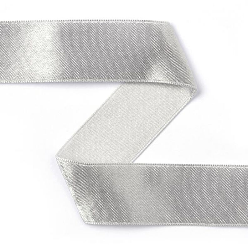 Satinband Doubleface - silver, image number 1