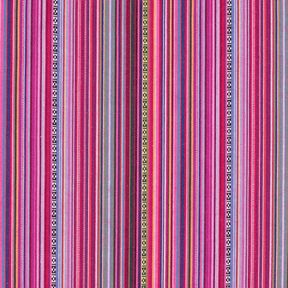 Dekorationstyg Jacquard smala ränder – purpur/bär, 