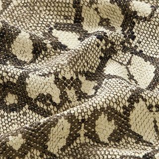 Viskostyg Ormtryck – beige, 