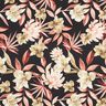 Crepesatin magnolior med palmblad – svart/beige,  thumbnail number 1