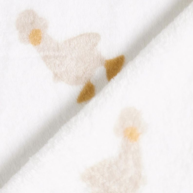 Mysfleece Små gäss – elfenbensvit/mandel, image number 4