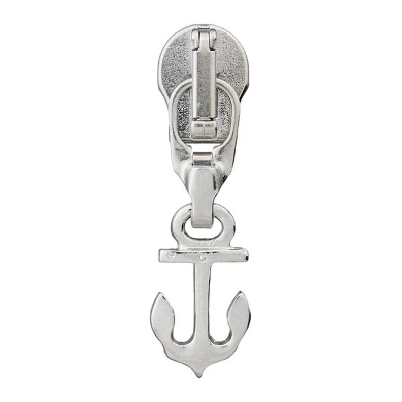 Dragkedjelöpare ankare, 5 mm | Prym – silver metallic,  image number 1