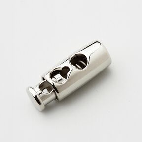 Snörstopp Metall [Öppning: 3 mm] – silvermetallic, 