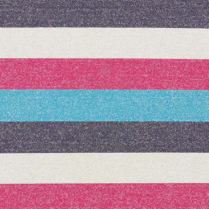 glitterjersey ränder – intensiv rosa/marinblå,  image number 1