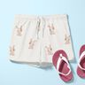 GOTS Bomullsjersey hare med blomma Digitaltryck – elfenbensvit,  thumbnail number 5