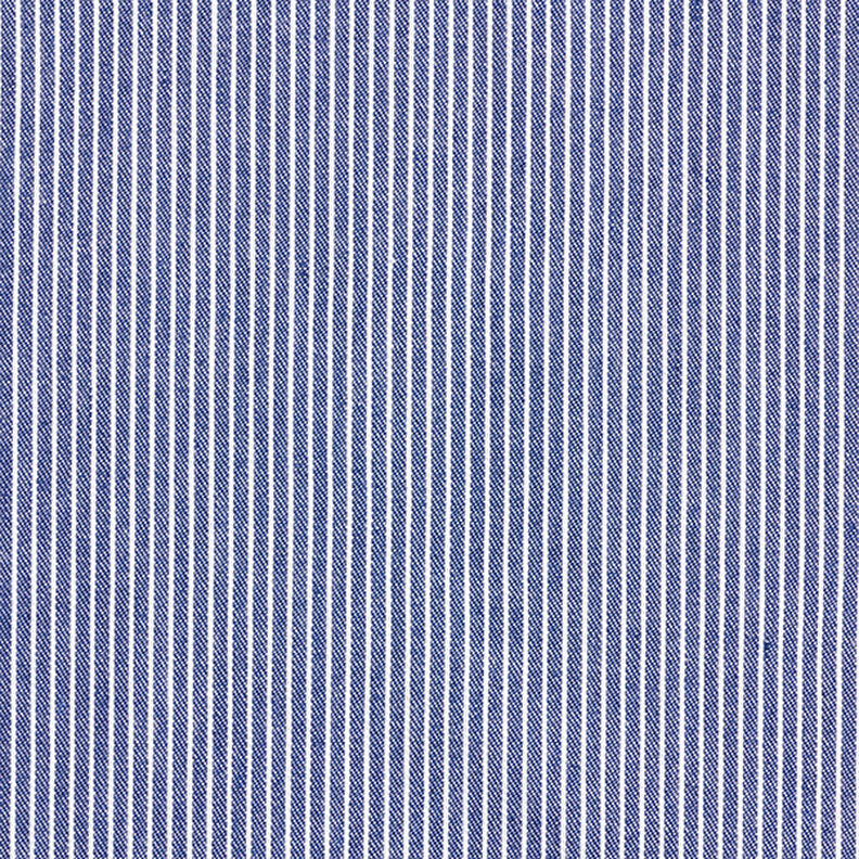 Blustyg Bomullsblandning ränder – marinblått/vit,  image number 1