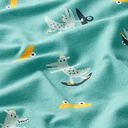 Bomullsjersey skate-krokodil | PETIT CITRON – mint, 