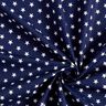 Bomullspoplin Medelstora stjärnor – marinblått/vit,  thumbnail number 5