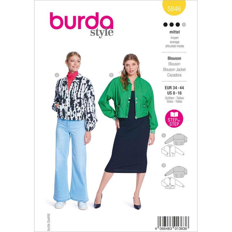 Blus | Burda 5846 | 34-44,  image number 1