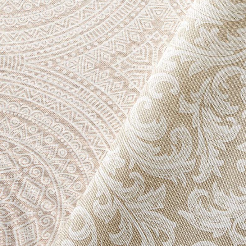 Dekorationstyg Canvas Mandala – natur/vit,  image number 5
