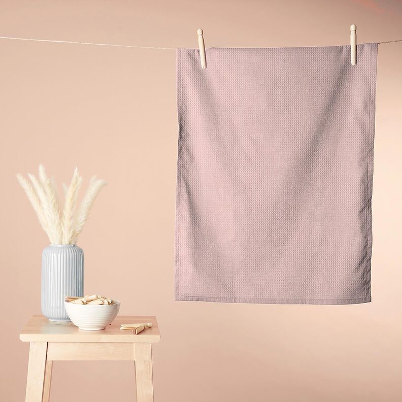 Frottétyg/Våffelpiké Enfärgat – rose, image number 6