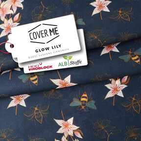 SHIELD CoverMe HEIQ Viroblock Glow Lily – marinblått | Albstoffe, 