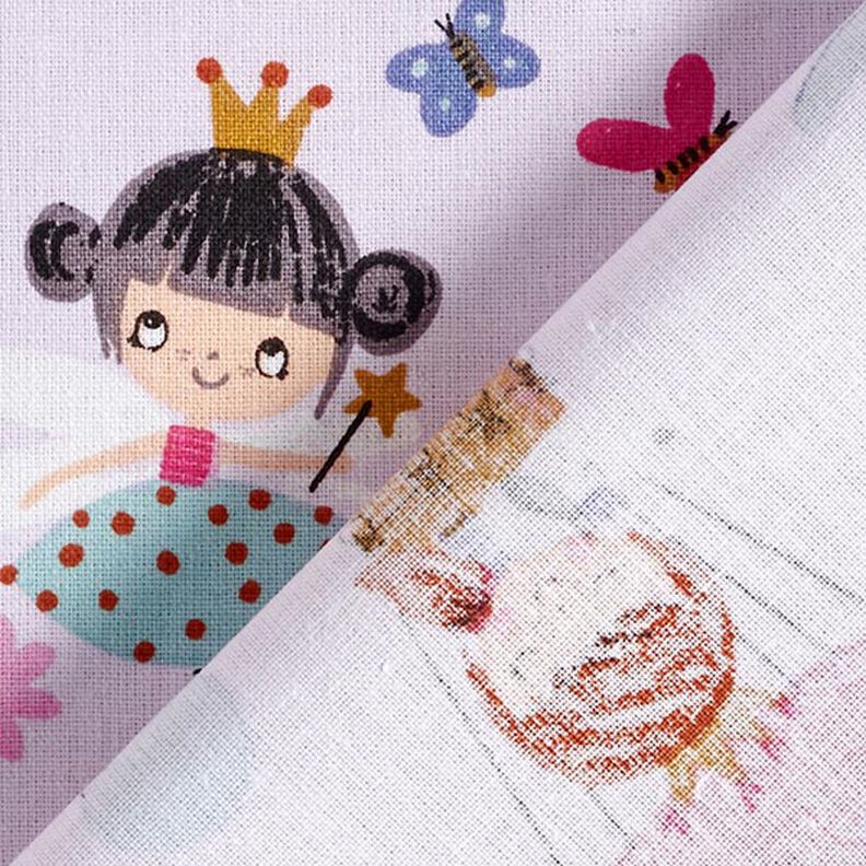 Bomullstyg Kretong prinsessa – pastellviolett,  image number 4