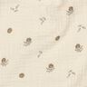GOTS Muslin/Dubbel-krinkelväv Romantiska blommor  | Poppy Fabrics – ljusbeige/kanel,  thumbnail number 2