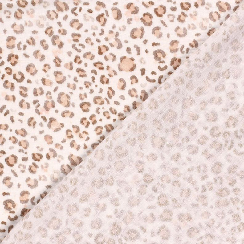 Muslin/Dubbel-krinkelväv akvarell lejon Digitaltryck – elfenbensvit,  image number 4