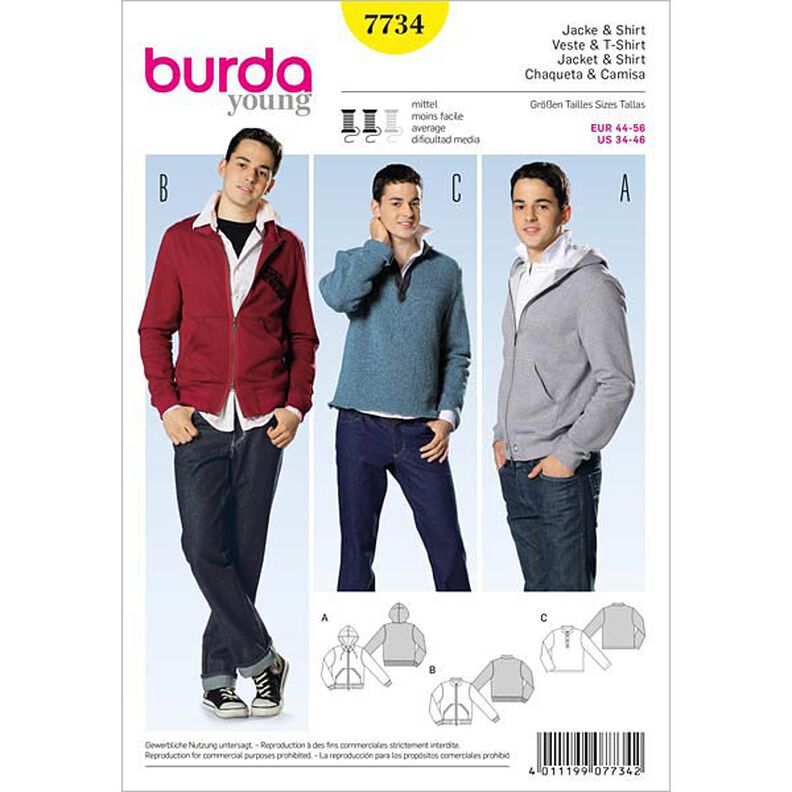 Jacka / Shirt, Burda 7734,  image number 1