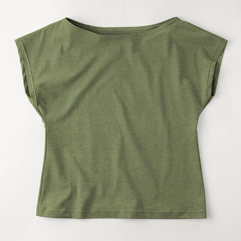 Bambus Viskosjersey Enfärgat – oliv, image number 8
