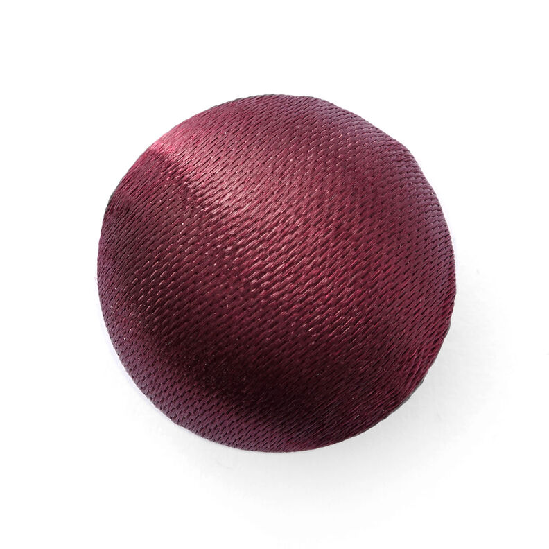 Klädd knapp halvkula, Brudsatäng – bordeauxrött,  image number 1