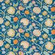 Dekorationstyg Canvas Orientaliskt blommönster – petrol,  thumbnail number 1