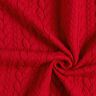 Jerseyjacquard Cloqué Flätat mönster – rött,  thumbnail number 3