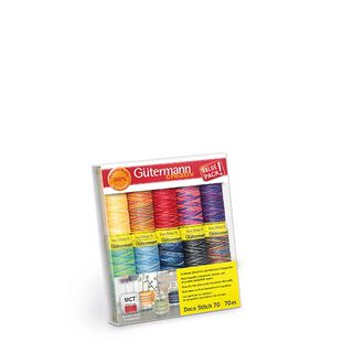 Sytrådsset Deco Stitch 70 [10 spolar vardera 70m] | Gütermann, 