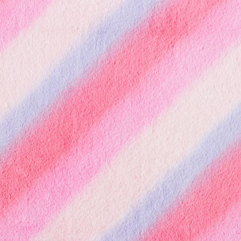 Fuskpäls diagonal färggradient – rosa/fläder,  image number 1