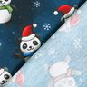Bomullsjersey panda i julstämning | Glitzerpüppi – nattblå/chiliröd,  thumbnail number 4
