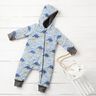 Alpfleece dinosaurier – natur/jeansblå,  thumbnail number 6