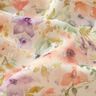 viskostyg Dobby hav av kronblad i akvarell digitaltryck – elfenbensvit/lavender,  thumbnail number 2