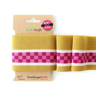 GOTS Ekologiska stickade muddar CUFF ME ICON [140 cm | 8 cm] | Albstoffe | Hamburger Liebe, 