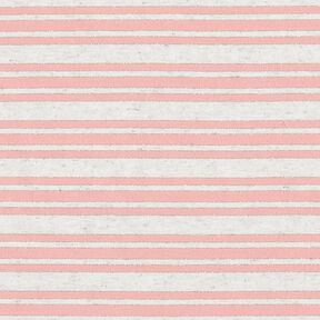Viskosjersey Oregelbundna glitterränder – yllevit/rose, 