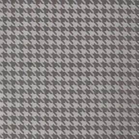 Fodertyg Jacquard hundtandsmönster – ljusgrått/mörkgrå, 