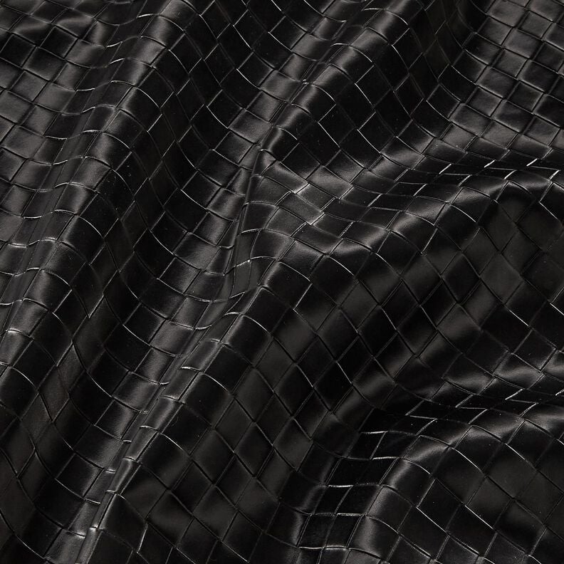 Konstläder Flätat | Katia Fabrics – svart, image number 2