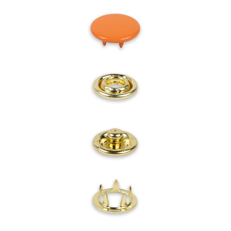 Tryckknappar jersey [12 mm] | Prym – brandgul,  image number 2