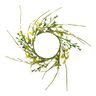 Dekoration Blomsterkrans med bär [Ø11 cm/ 39 cm] – vit/grön,  thumbnail number 1