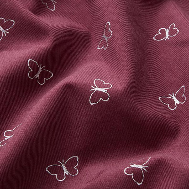 Babymanchester Glittrande fjärilar – bordeauxrött, image number 2