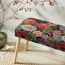 Dekorationstyg Gobeläng stora blommor – svart/rött,  thumbnail number 5