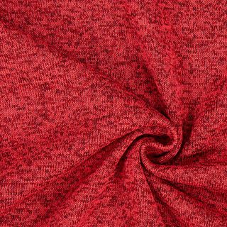 Stickad fleece – kaminrött, 
