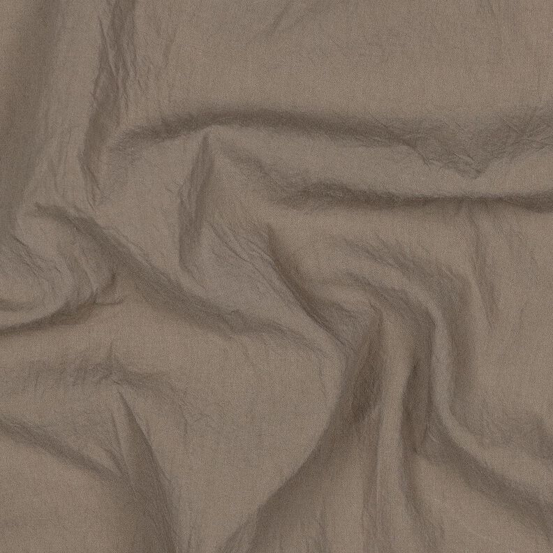 Bomullstyg Krinkel förtvättad – mörk gråbrun,  image number 2
