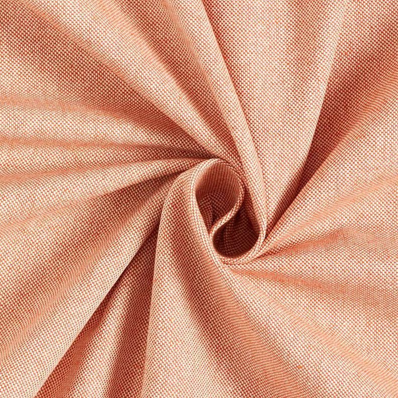 Dekorationstyg halvpanama chambray återvunnet – terracotta/natur,  image number 1