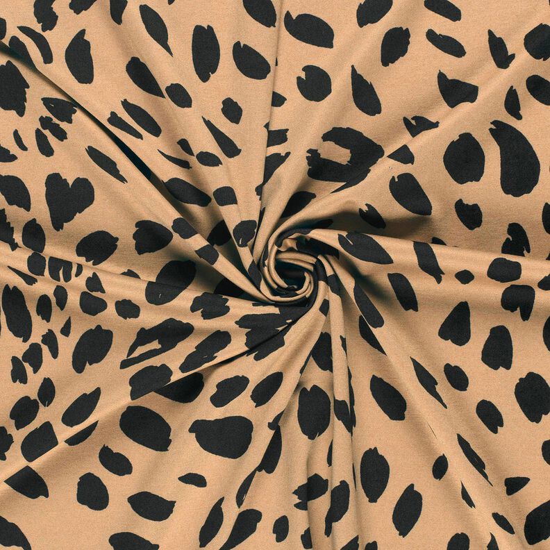 Romanitjersey leopardmönster – moka/svart, image number 3