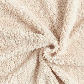 Fuskpäls Teddytyg – ljusbeige, 