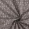 Millefleur-mönster i bomullspoplin – mörk gråbrun,  thumbnail number 3