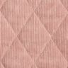 Quiltat tyg Manchester med undersida i päls med romber – gammalt rosa,  thumbnail number 1