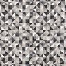 Dekorationstyg Halvpanama rombmönster retro – grått/svart,  thumbnail number 1