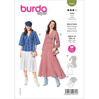 Klänning / Blus, Burda 6040 | 34 - 44, 