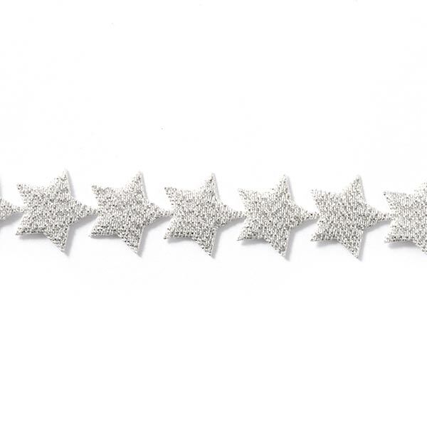 Självhäftande stjärngirlang [20 mm] - silver metallic,  image number 1
