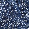 Viskos-voile batik bladgrenar – indigo/vit,  thumbnail number 4
