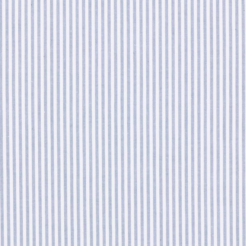 Bomullspoplin Ränder, garnfärgade – jeansblå/vit,  image number 1